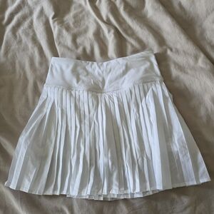 Fabletics White Pleated Tennis Skort